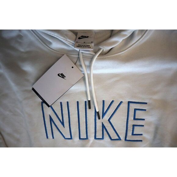 Nike FJ4915-121 Women's Sz Medium Summit White Oversized Pullover Hoodie - Picture 8 of 13